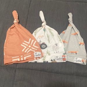 Copper Pearl baby knit hat